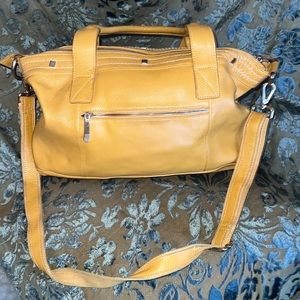 Leather Mustard Yellow Shoulder bag